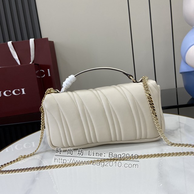 Gucci專櫃古馳最新款Milano系列小號手提包鏈條女包 jh2374型號：806016